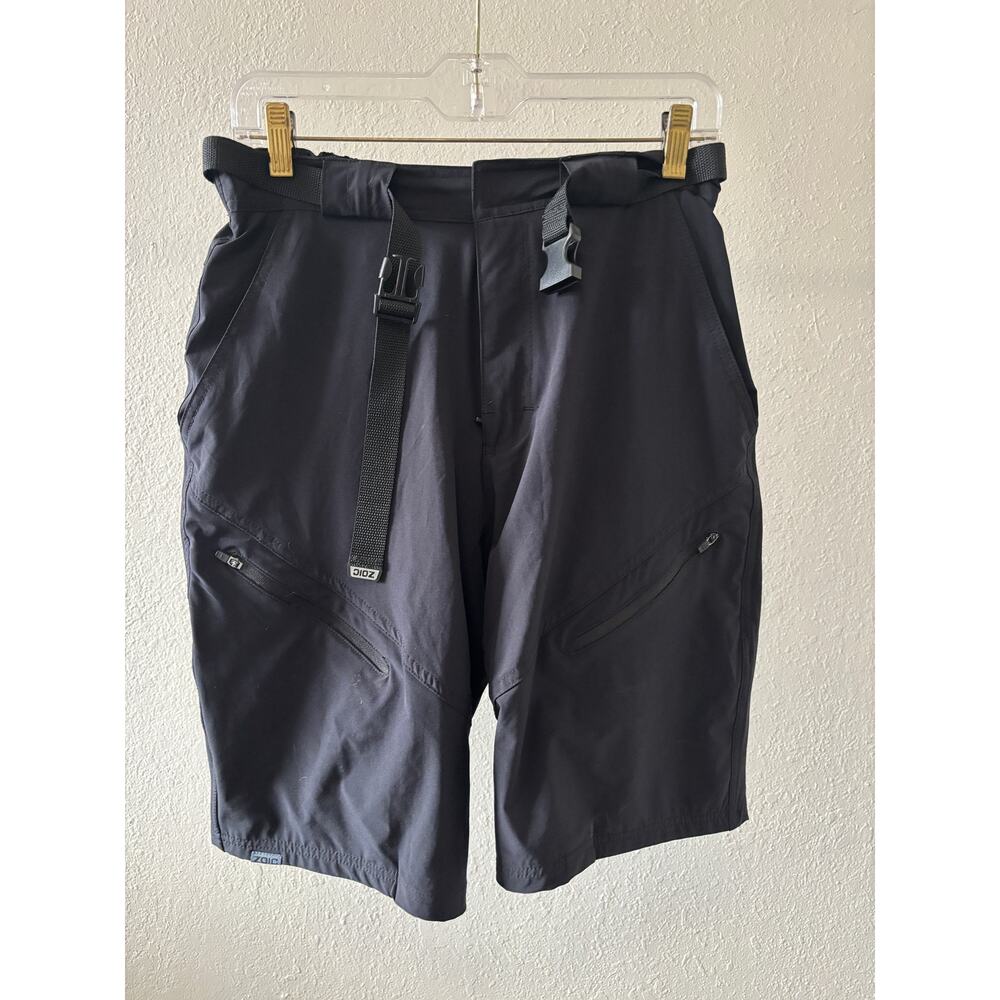 Zoic Cycling Shorts Mens Size Medium Black Nylon Lined